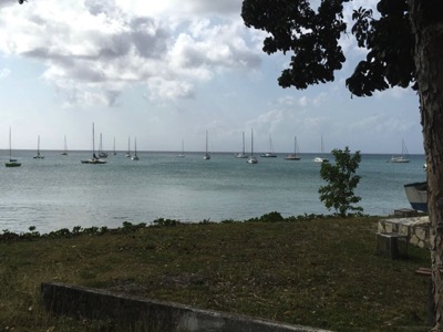 The anchorage at Marie Galante